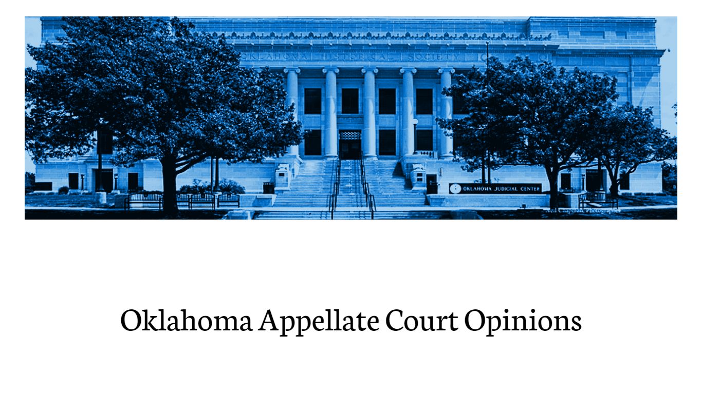 Home - Oklahoma Appellate Opinion Notifications